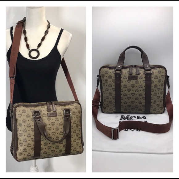 MCM Other - Authentic MCM Brown & Tan Unisex Messenger Bag